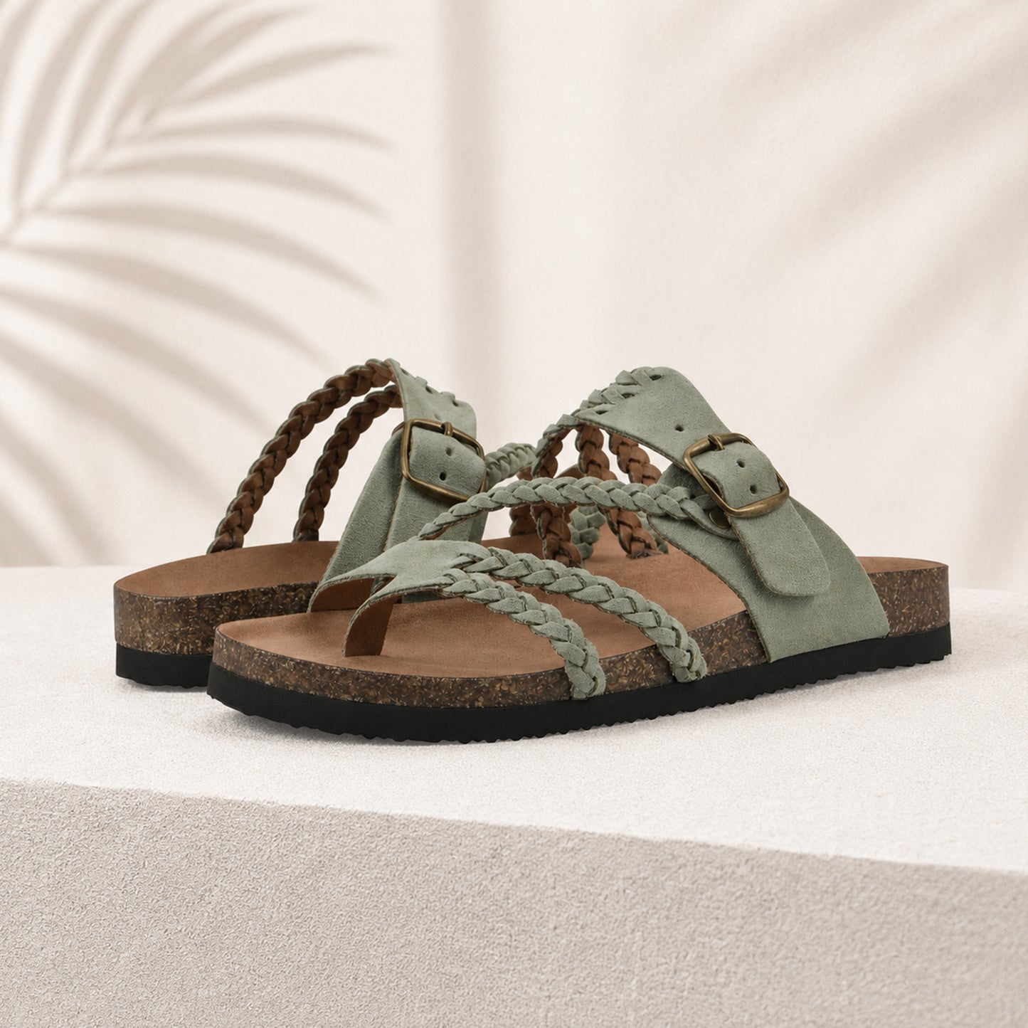Hayleigh Braided Cork Sandals – Your Feet Called. They Want These.