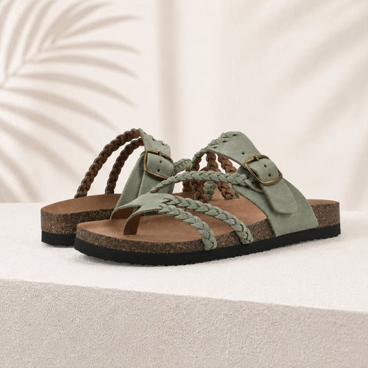 Hayleigh Braided Cork Sandals – Your Feet Called. They Want These.
