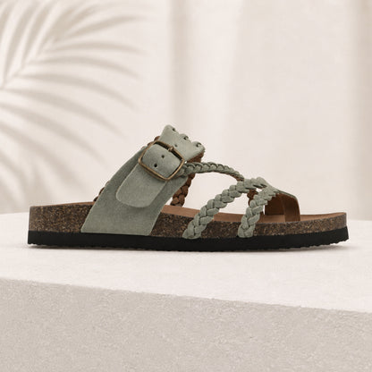 Hayleigh Braided Cork Sandals – Your Feet Called. They Want These.