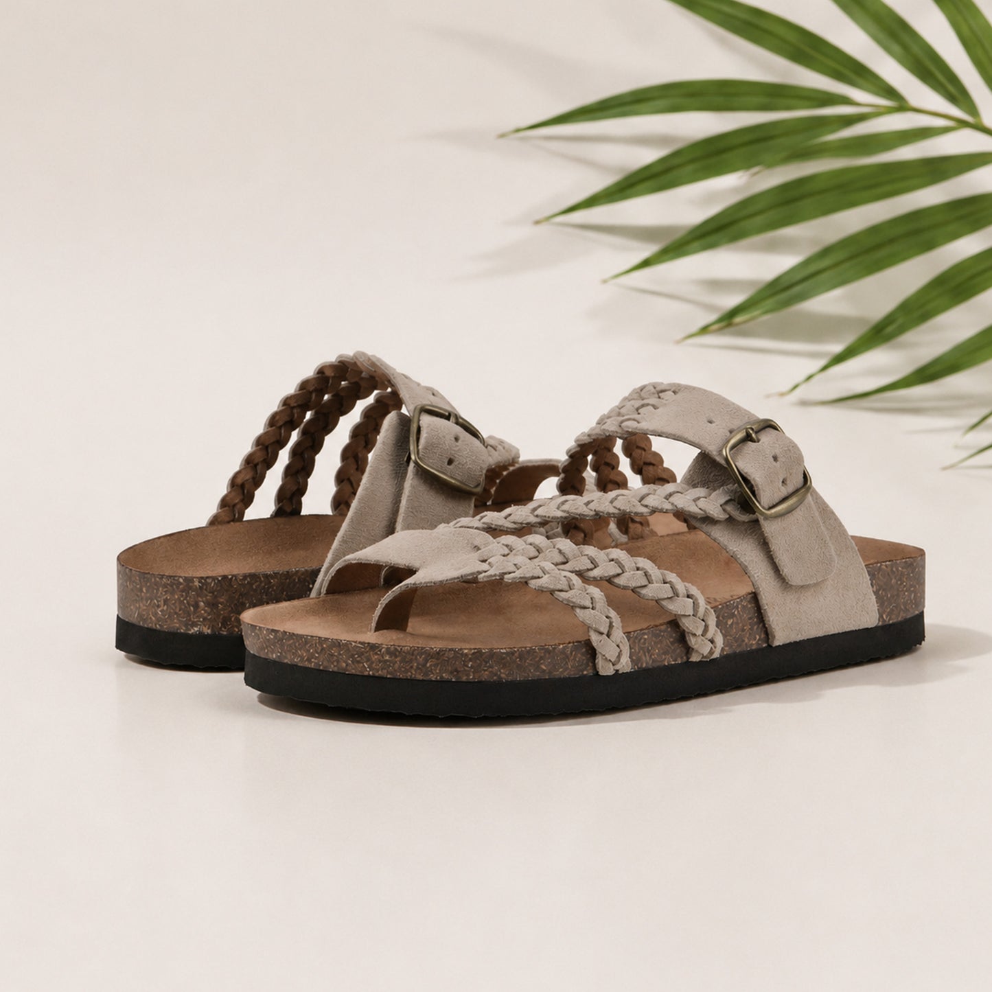 Hayleigh Braided Cork Sandals – Your Feet Called. They Want These.