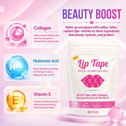 Tryviralnow lip tape  Hydrating Collagen Mouth Tape