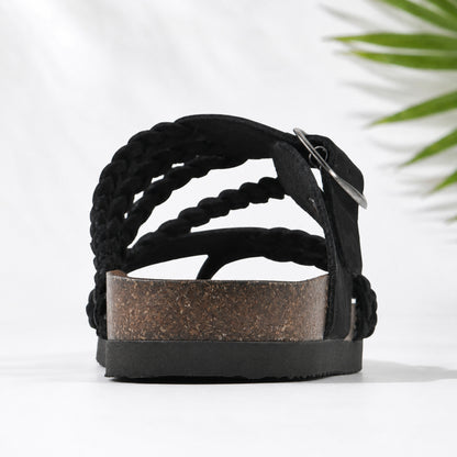 Hayleigh Braided Cork Sandals – Your Feet Called. They Want These.