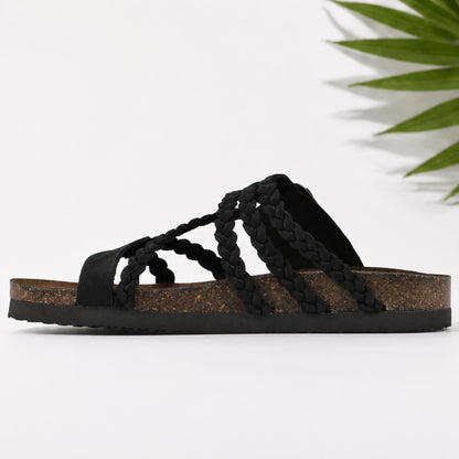 Hayleigh Braided Cork Sandals – Your Feet Called. They Want These.