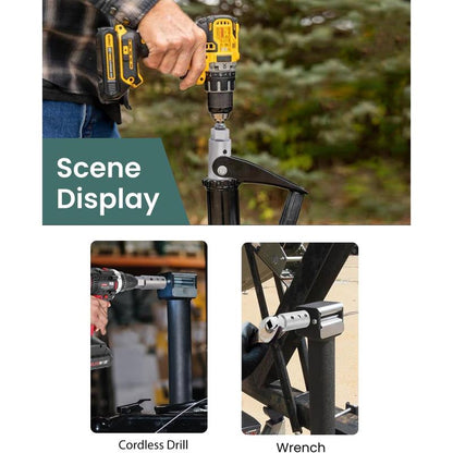 Stainless Steel Trailer Jack Electric Drill Adapter