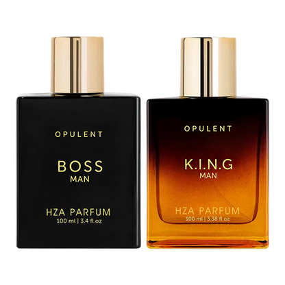 Gentlemen’s Fragrance Set with BOSS MAN Perfume & K.I.N.G. MAN Aroma.