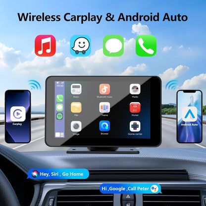 🔥Upgraded Wireless CarPlay Screen for Andriod & Iphone