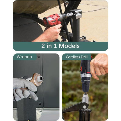 Stainless Steel Trailer Jack Electric Drill Adapter