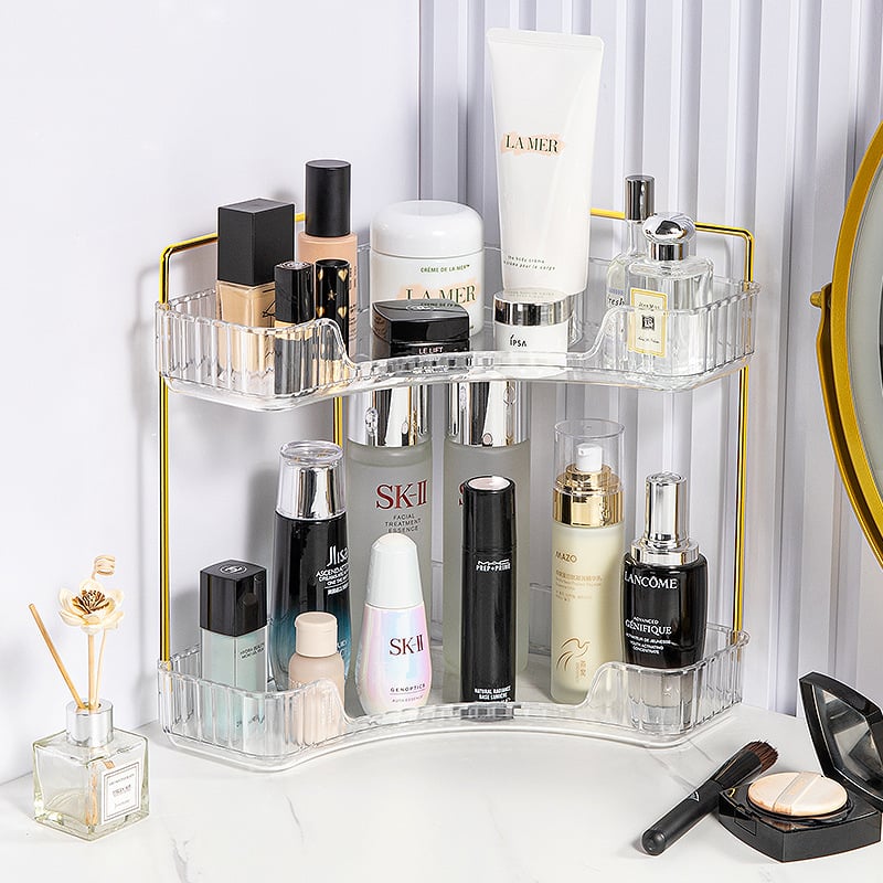 Multi-Tier Corner Countertop Organizer Rack