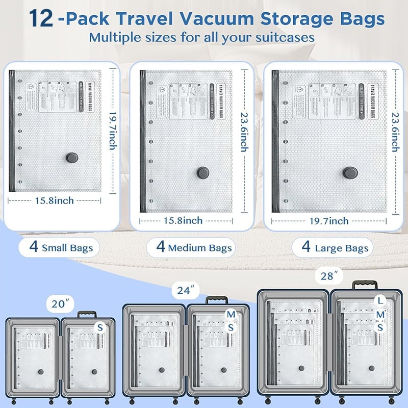 🔥Rechargeable Pump + Bags / 12 (4S+4M+4L)