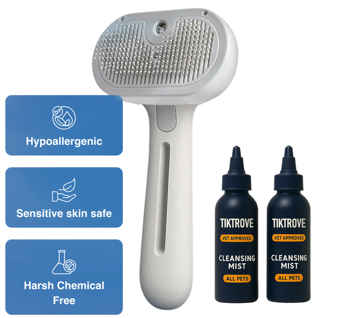 Tryviralnow FreshFur Shower Brush + Cleansing Mist