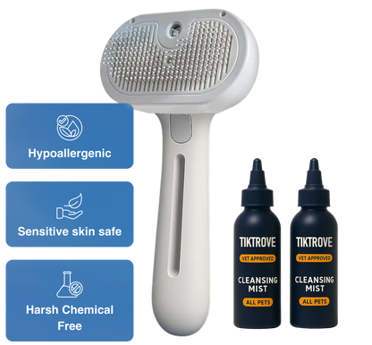 Tryviralnow FreshFur Shower Brush + Cleansing Mist